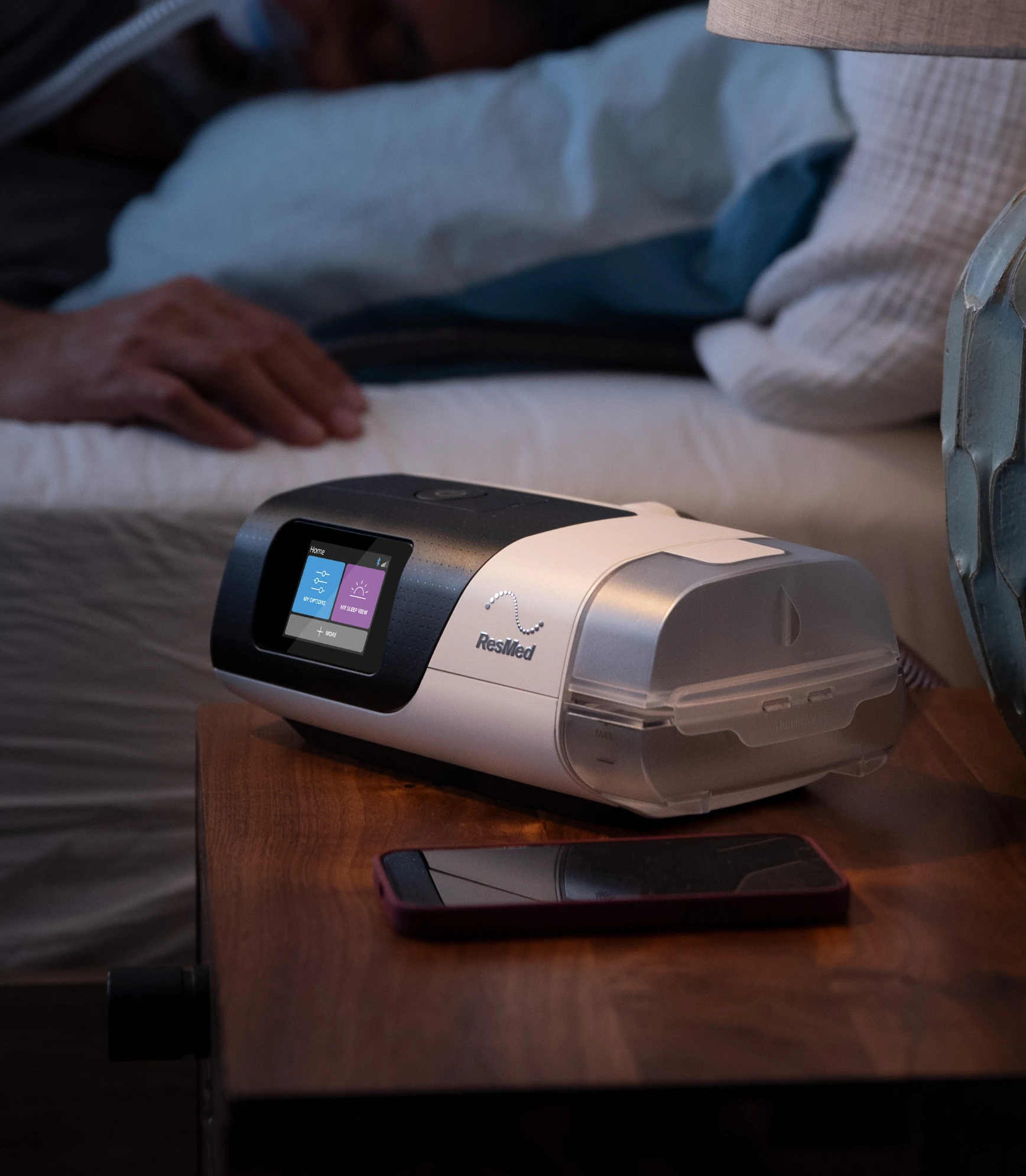CPAP machine with interactive therapy benefits